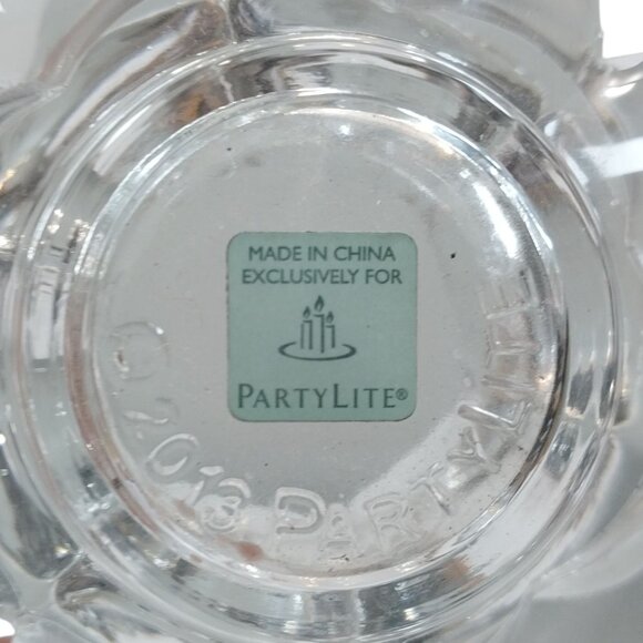 PartyLite Lotus Flower Glass Votive Candle Pair P91289 - Picture 7 of 9